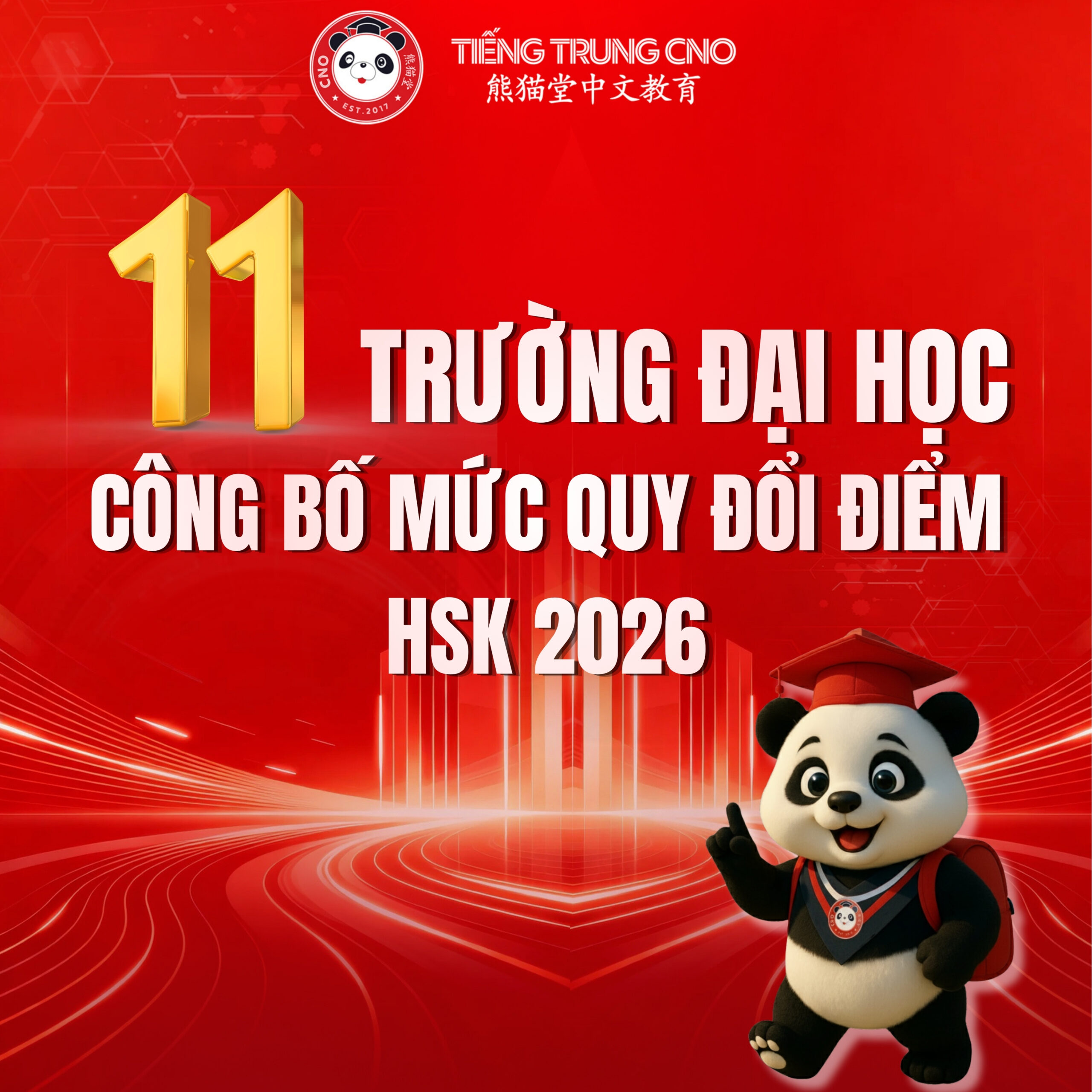 🎓 Đại Học Cả Nước Công Bố Mức Quy Đổi Điểm HSK 2026 Mới Nhất